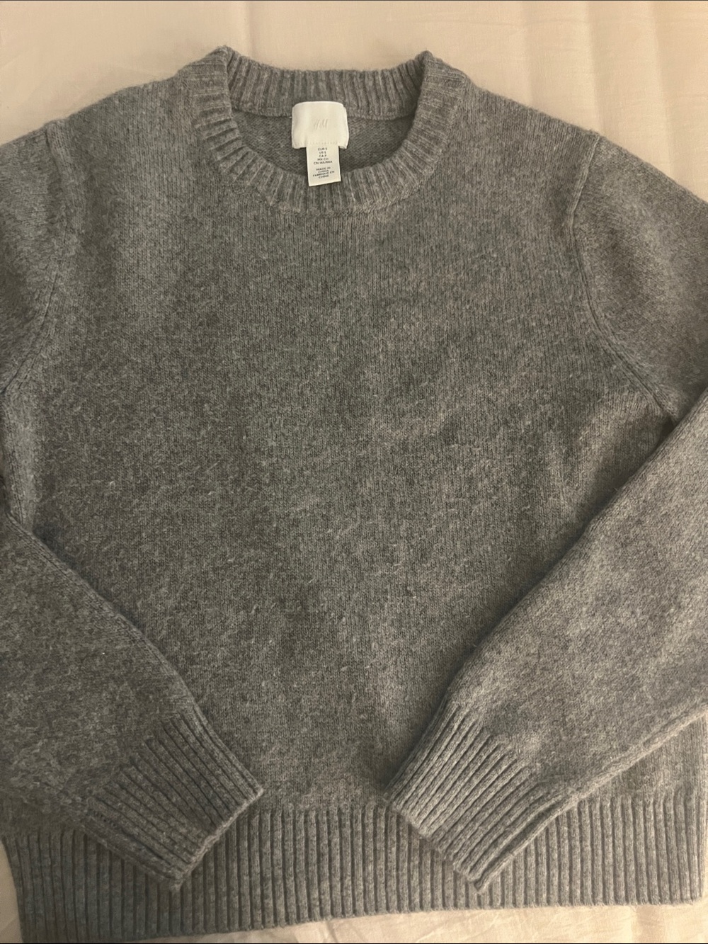 H&M Men's Heather Gray Crewneck Sweater